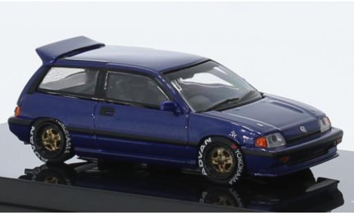 Miniature Honda Civic 1/64 INNO64 Si E-AT bleu foncé RHD Honda Civic 1/64 INNO64 Si E-AT bleu foncé RHD miniature