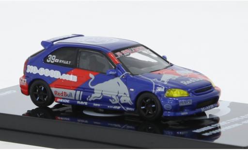 Miniature Honda Civic 1/64 INNO64 Type R (EK9) RHD No.39 No bon Racing Red Bull Honda Civic 1/64 INNO64 Type R (EK9) RHD No.39 No bon Racing Red Bull miniature