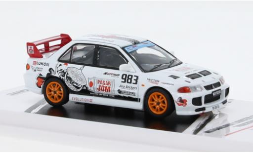 Miniature Mitsubishi Lancer 1/64 INNO64 EVO III RHD Trackerz Racing Mitsubishi Lancer 1/64 INNO64 EVO III RHD Trackerz Racing miniature
