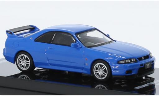 Nissan Skyline 1/64 INNO64 GT-R (R33) LM limited bleu RHD miniature