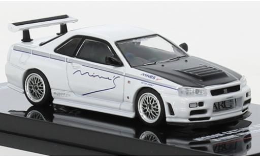 Miniature Nissan Skyline 1/64 INNO64 GT-R (R34) R-Tune by Mines blanche RHD Nissan Skyline 1/64 INNO64 GT-R (R34) R-Tune by Mines blanche RHD miniature