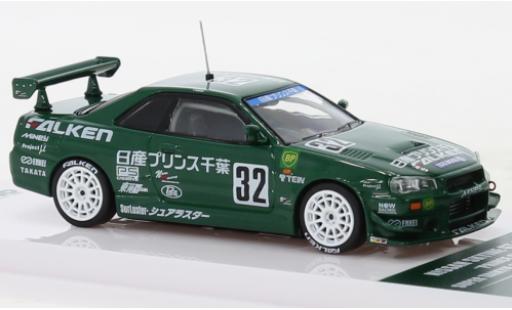Nissan Skyline 1/64 INNO64 GT-R (R34) RHD No.32 Super Taikyu 199 miniature