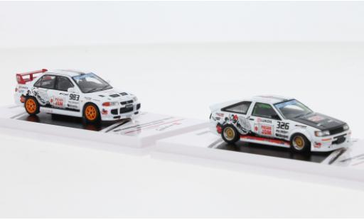 Miniature Toyota Corolla 1/64 INNO64 Set et Mitsubishi Lancer RHD Trackerz Racing Toyota Corolla 1/64 INNO64 Set et Mitsubishi Lancer RHD Trackerz Racing miniature