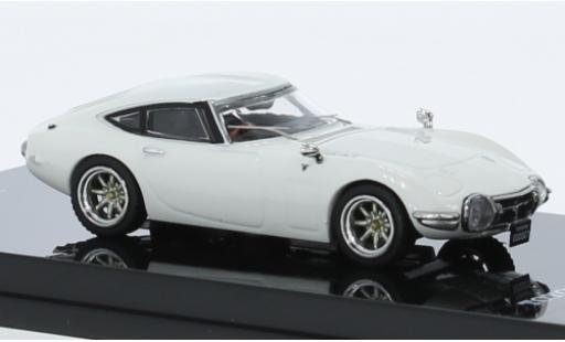 Miniature Toyota 2000 GT 1/64 INNO64 (MF10) blanche RHD Toyota 2000 GT 1/64 INNO64 (MF10) blanche RHD miniature
