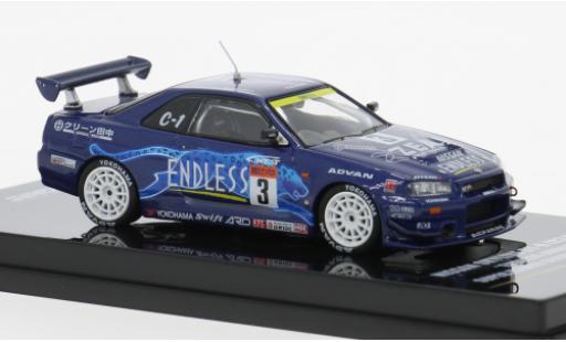 Nissan Skyline 1/64 INNO64 GTR (R34) Super Taikyu 2002 Endless Advan #3 1:64 miniature