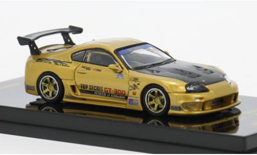 Toyota Supra 1/64 INNO64 (A80) Top Secret GT-300 gold 1993 1:64 miniature