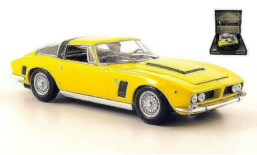 ISO Grifo Base 1/43 Minichamps jaune avec Heft et Pinn in Pras.-Box 1968 miniature