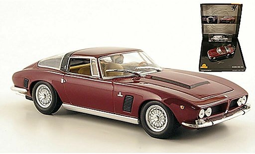 ISO Grifo Base 1/43 Minichamps met. rouge in Prasentationsbox 1968 miniature