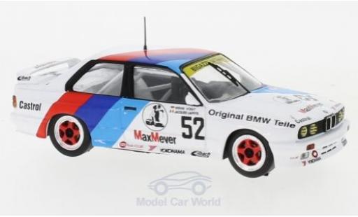 Bmw M3 1/43 IXO (E30) No.52 Bigazzi M Team ETCC 1988 J.Laffite/W.Vogt miniature