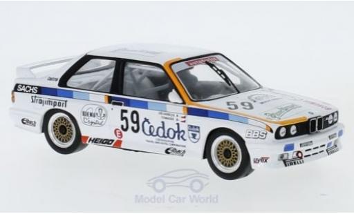 Bmw M3 1/43 IXO (E30) No.59 ETCC 1988 O.Vanicek/V.Tomasek miniature