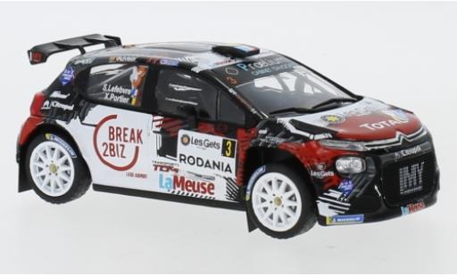 Miniature Citroen C3 1/43 IXO R5 No.3 MV Racing Rally Condroz 2018 S.Lefebvre/X.Portier Citroen C3 1/43 IXO R5 No.3 MV Racing Rally Condroz 2018 S.Lefebvre/X.Portier miniature