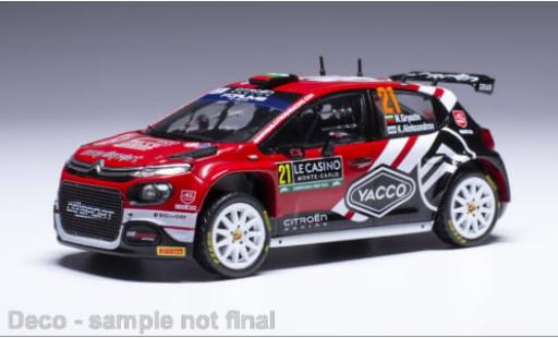 Citroen C3 1/43 IXO Rally 2 No.21 WRC Rallye Monte Carlo 2024 1:43 miniature