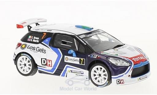 Miniature DS Automobiles DS3 1/43 IXO Citroen R5 No.7 Rallye du Condroz - Huy 2016 C.Breen/M.Scott DS Automobiles DS3 1/43 IXO Citroen R5 No.7 Rallye du Condroz - Huy 2016 C.Breen/M.Scott miniature