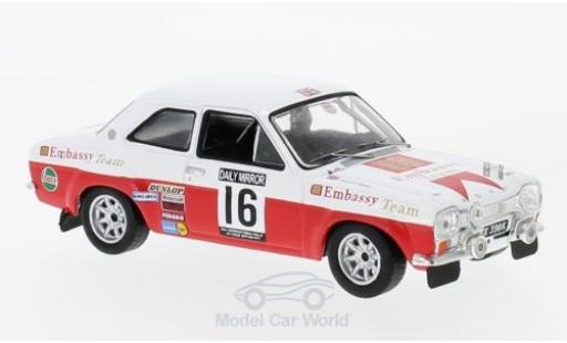 Miniature Ford Escort 1/43 IXO MK I RS 1600 No.16 Embassy RAC Rallye 1971 T.Makinen/H.Liddon Ford Escort 1/43 IXO MK I RS 1600 No.16 Embassy RAC Rallye 1971 T.Makinen/H.Liddon miniature