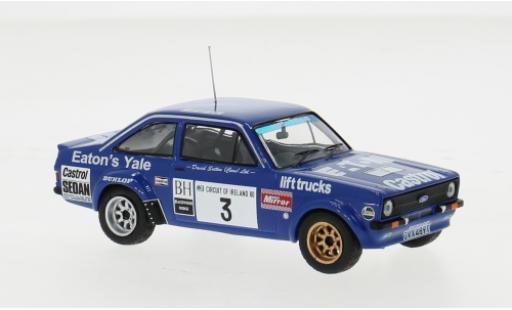 Ford Escort 1/43 IXO MK II RS 1800 No.3 Circuit of ireland 1980 1:43 miniature