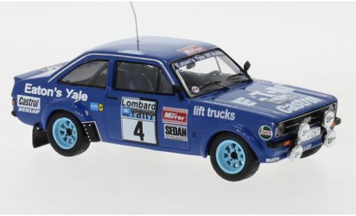 Ford Escort 1/43 IXO MK II RS No.4 Eaton Yale Rallye WM RAC Rally 1979 B.Waldegaard/B.Thorszelius miniature
