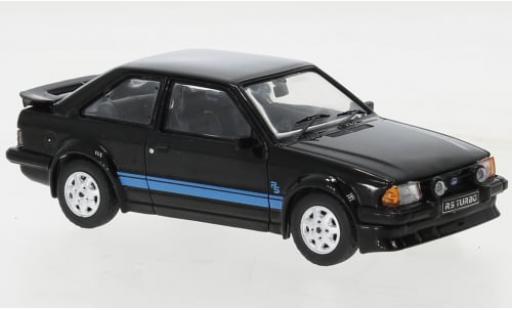 Ford Escort 1/43 IXO MK III RS Turbo noire 1984 1:43 miniature