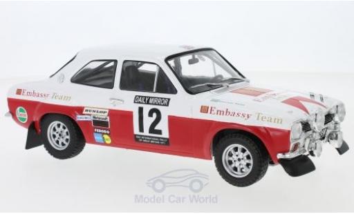 Miniature Ford Escort 1/18 IXO MK1 RS 1600 No.12 Embassy RAC Rallye 1971 H.Mikkola/G.Palm Ford Escort 1/18 IXO MK1 RS 1600 No.12 Embassy RAC Rallye 1971 H.Mikkola/G.Palm miniature