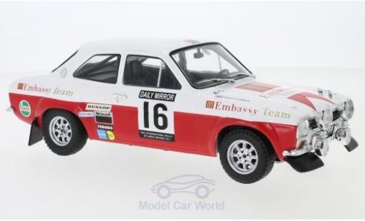 Miniature Ford Escort 1/18 IXO MK1 RS 1600 No.16 Embassy RAC Rallye 1971 T.Makinen/H.Liddon Ford Escort 1/18 IXO MK1 RS 1600 No.16 Embassy RAC Rallye 1971 T.Makinen/H.Liddon miniature