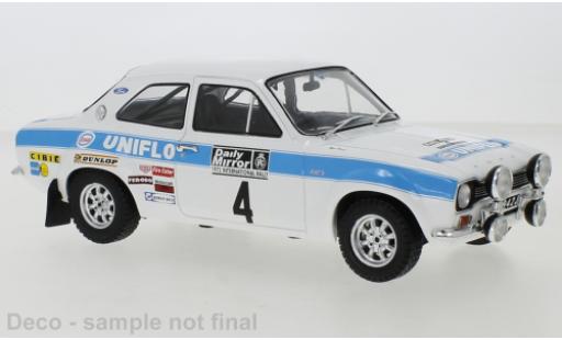 Miniature Ford Escort 1/18 IXO MKI RS 1600 RHD No.4 Rallye WM RAC Rally 1972 Esso Blue R.Clark/T.Mason Ford Escort 1/18 IXO MKI RS 1600 RHD No.4 Rallye WM RAC Rally 1972 Esso Blue R.Clark/T.Mason miniature