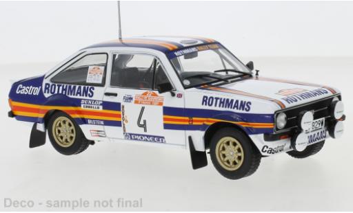 Miniature Ford Escort 1/24 IXO MkII RS 1800 No.4 Rally San Remo 1980 A.Vatanen/D.Richards Ford Escort 1/24 IXO MkII RS 1800 No.4 Rally San Remo 1980 A.Vatanen/D.Richards miniature