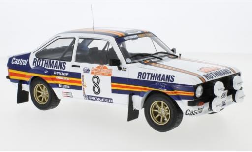 Miniature Ford Escort 1/18 IXO MKII RS 1800 No.8 Rothmans Rallye WM Rally San Remo 1980 H.Mikkola/A.Hertz Ford Escort 1/18 IXO MKII RS 1800 No.8 Rothmans Rallye WM Rally San Remo 1980 H.Mikkola/A.Hertz miniature
