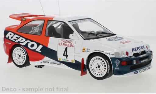 Miniature Ford Escort 1/18 IXO RS Cosworth No.4 Repsol Rally San Remo 1996 C.Sainz/L.Moya Ford Escort 1/18 IXO RS Cosworth No.4 Repsol Rally San Remo 1996 C.Sainz/L.Moya miniature