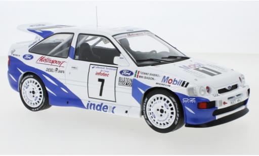 Miniature Ford Escort 1/18 IXO RS Cosworth No.7 Rallye WM Tour de Corse 1993 M.Biasion/T.Siviero Ford Escort 1/18 IXO RS Cosworth No.7 Rallye WM Tour de Corse 1993 M.Biasion/T.Siviero miniature