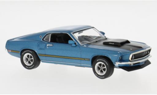 Ford Mustang 1/43 IXO Mach 1 bleue 1969 1:43 miniature