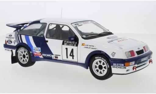 Miniature Ford Sierra 1/18 IXO RS Cosworth No.14 Rallye WM 1000 Lakes Rallye 1988 C.Sainz/L.Moya Ford Sierra 1/18 IXO RS Cosworth No.14 Rallye WM 1000 Lakes Rallye 1988 C.Sainz/L.Moya miniature