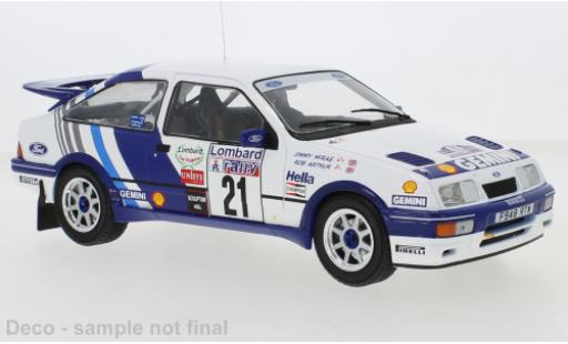 Miniature Ford Sierra 1/18 IXO RS Cosworth No.21 RAC Rally 1989 J.McRae/R.Arthur Ford Sierra 1/18 IXO RS Cosworth No.21 RAC Rally 1989 J.McRae/R.Arthur miniature