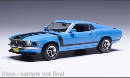 Ford Mustang 1/43 IXO Boss 302 bleu 1970 miniature