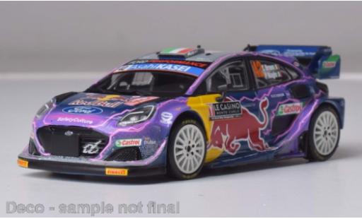 Ford Puma 1/43 IXO Rally1 No.42 WRC Rally Monte Carlo 2022 miniature