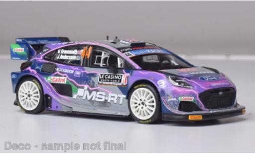 Ford Puma 1/43 IXO Rally1 No.44 WRC Rally Monte Carlo 2022 miniature