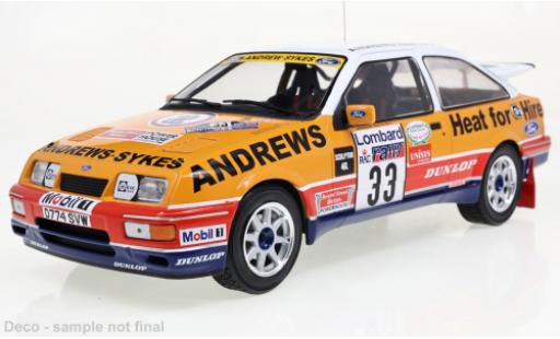 Miniature Ford Sierra 1/18 IXO RS Cosworth No.33 Rally WM Rallye RAC Lombard 1989 Ford Sierra 1/18 IXO RS Cosworth No.33 Rally WM Rallye RAC Lombard 1989 miniature