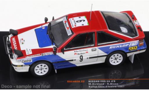 Nissan 200 SX 1/43 IXO No.9 Rallye Cote d Ivoire 1987 miniature