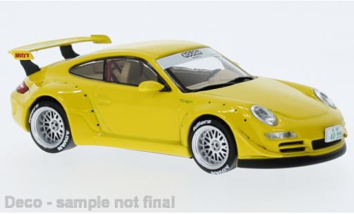 Miniature Porsche 997 RWB 1/43 IXO jaune Porsche 997 RWB 1/43 IXO jaune miniature