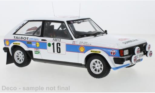 Miniature Talbot Sunbeam 1/18 IXO Lotus No.16 Rallye Monte-Carlo 1981 Talbot Sunbeam 1/18 IXO Lotus No.16 Rallye Monte-Carlo 1981 miniature