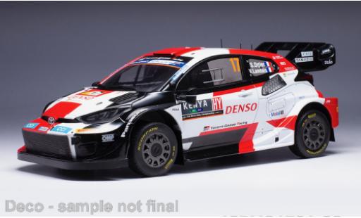 Toyota Yaris 1/18 IXO GR Rally1 hybride No.17 Rallye WM Safari Rally 2023 miniature