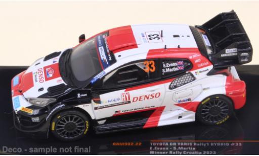 Toyota Yaris 1/43 IXO No.33 WRC1 Rally Croatia 2023 miniature