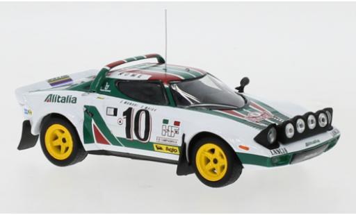 Miniature Lancia Stratos 1/43 IXO HF No.8 Alitalia Racing Team Alitalia Rallye Monte Carlo 1976 R.Pinto/A.Bernacchini Lancia Stratos 1/43 IXO HF No.8 Alitalia Racing Team Alitalia Rallye Monte Carlo 1976 R.Pinto/A.Bernacchini miniature