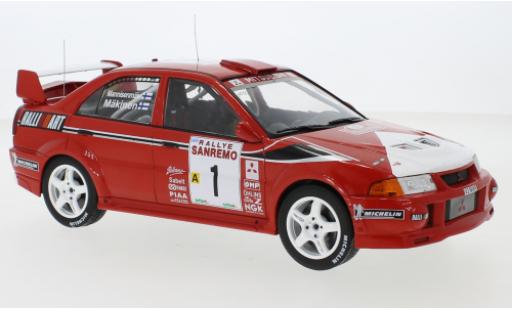 Miniature Mitsubishi Lancer 1/18 IXO RS Evolution VI No.1 Rally San Remo 1999 T.Mäkinen/R.Mannisenmäki Mitsubishi Lancer 1/18 IXO RS Evolution VI No.1 Rally San Remo 1999 T.Mäkinen/R.Mannisenmäki miniature