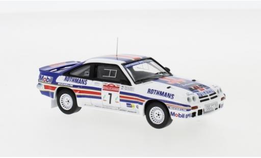 Opel Manta 1/43 IXO 400 No.7 Rothmans Rally Team Rothmans Rallye WM Rallye San Remo 1983 H.Toivonen/F.Gallagher miniature