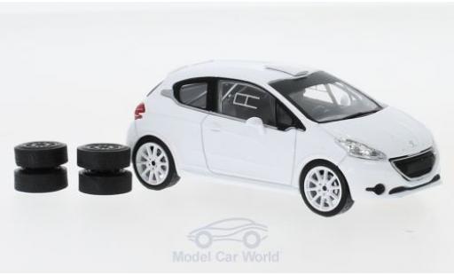 Miniature Peugeot 208 1/43 IXO R2 blanche 2013 Plain Body Version inklusive 4 Ersatzräder Peugeot 208 1/43 IXO R2 blanche 2013 Plain Body Version inklusive 4 Ersatzräder miniature