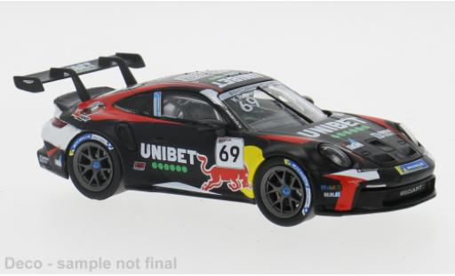 Miniature Porsche 992 GT3 1/43 IXO 911 Cup  Cup Zolder 2024 #69 1:43 Porsche 992 GT3 1/43 IXO 911 Cup  Cup Zolder 2024 #69 1:43 miniature