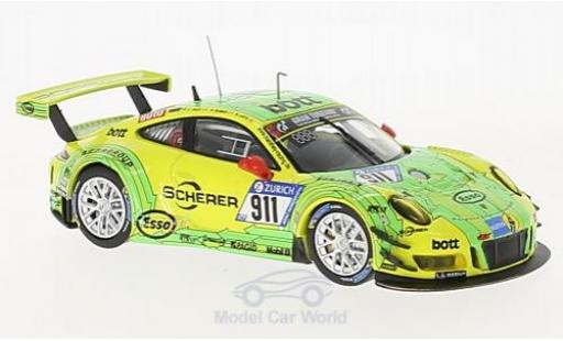 Miniature Porsche 991 GT3 R 1/43 IXO 911 GT3 R No.911 24h Nürburgring 2017 R.Dumas/R.Lietz/P.Pilet Porsche 991 GT3 R 1/43 IXO 911 GT3 R No.911 24h Nürburgring 2017 R.Dumas/R.Lietz/P.Pilet miniature