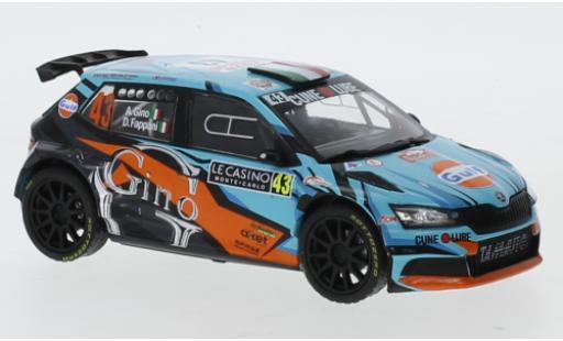 Miniature Skoda Fabia 1/43 IXO R5 EVO No.43 Rallye WM Rallye Monte-Carlo 2020 A.Gino/D. Fappani Skoda Fabia 1/43 IXO R5 EVO No.43 Rallye WM Rallye Monte-Carlo 2020 A.Gino/D. Fappani miniature