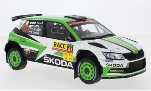Miniature Skoda Fabia 1/18 IXO R5 No.31 Rallye WM Rallye Catalunya 2018 J.Kopecky/P.Dresler Skoda Fabia 1/18 IXO R5 No.31 Rallye WM Rallye Catalunya 2018 J.Kopecky/P.Dresler miniature