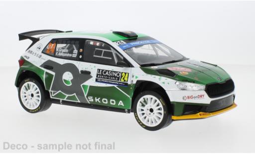 Skoda Fabia 1/18 IXO Rally2 No.24 Rallye WM Rally Monte Carlo 2023 1:18 miniature