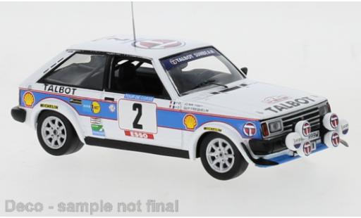 Miniature Talbot Sunbeam 1/43 IXO Lotus No.2 Sport Tour de Corse 1981 G.Frequelin/J.Todt Talbot Sunbeam 1/43 IXO Lotus No.2 Sport Tour de Corse 1981 G.Frequelin/J.Todt miniature